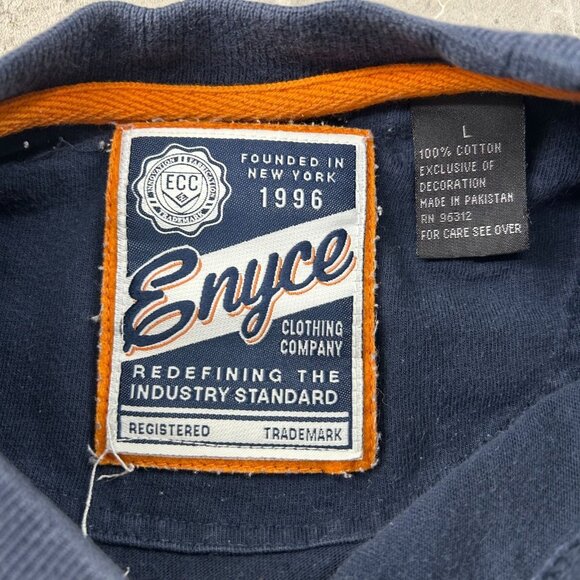 Vintage Enyce Graphic Tee Mens Large Embroidered Short Sleeve Hip Hop Rap Skate - Picture 6 of 9